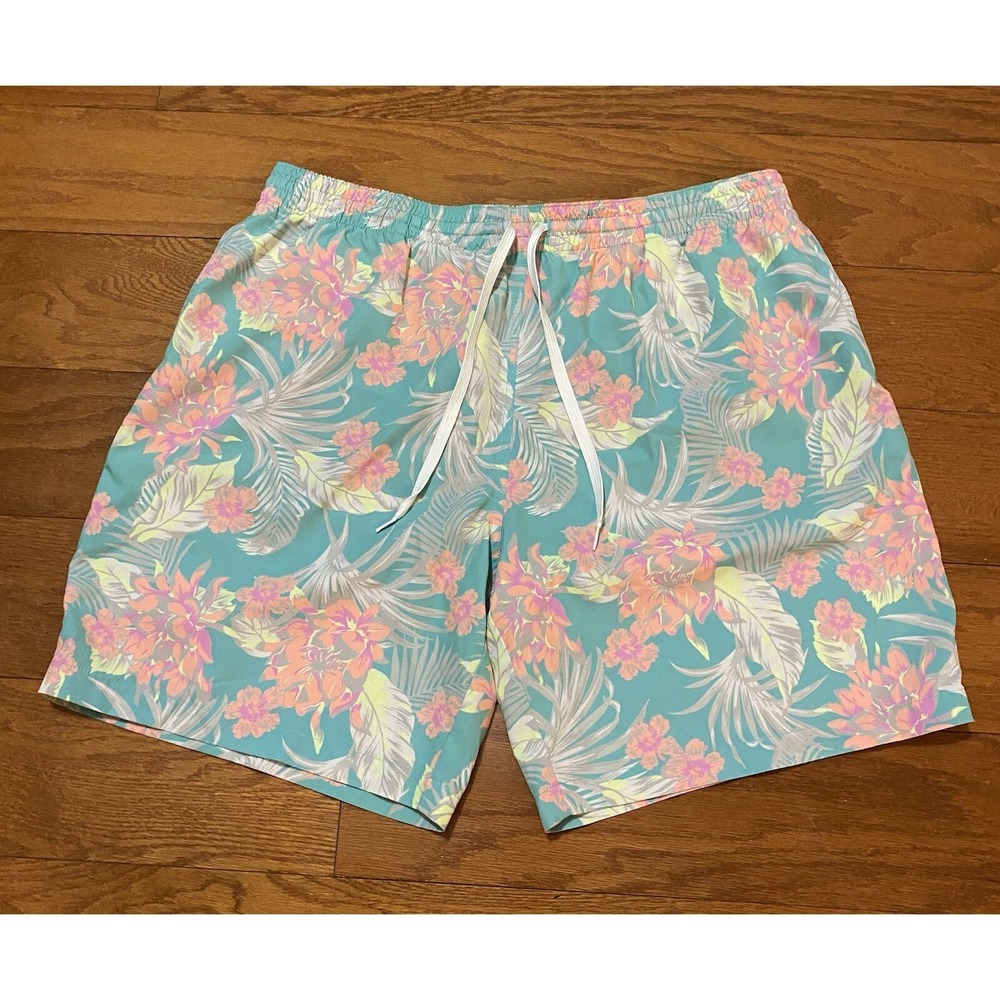 Chubbies Swim Trunks Shorts Mens 2XL Floral Print Mesh Lined XXL